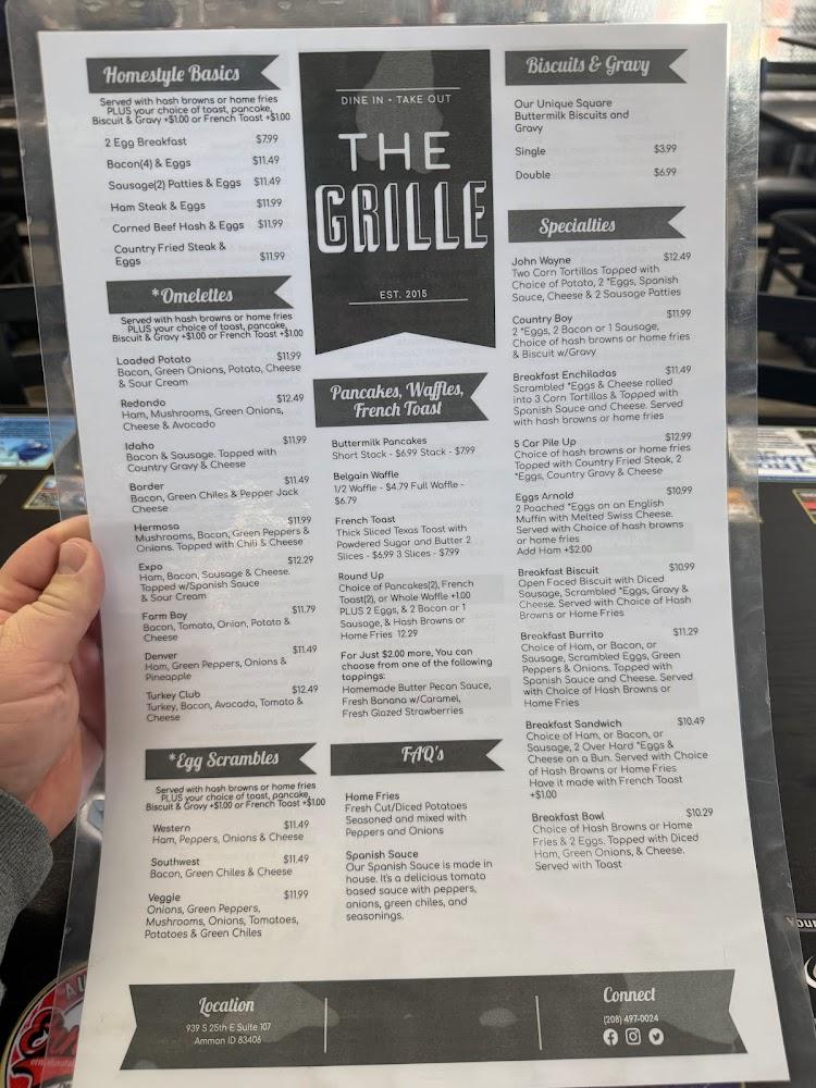 The Grille - Breakfast & Lunch Menu image 2